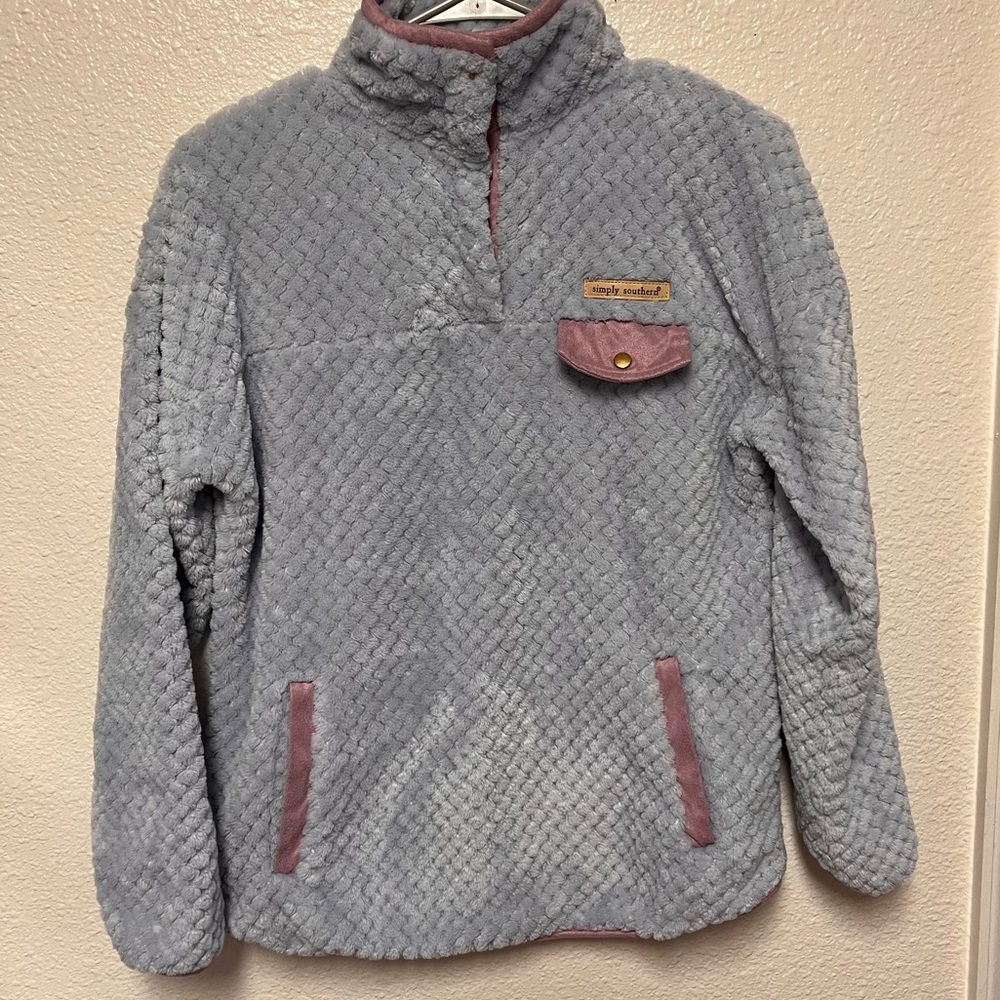 SIMPLY SOUTHERN WINTER SHERPA PULLOVER
